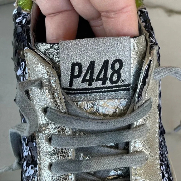 P448 John Sequin Sneakers size 6 - Picture 10 of 13